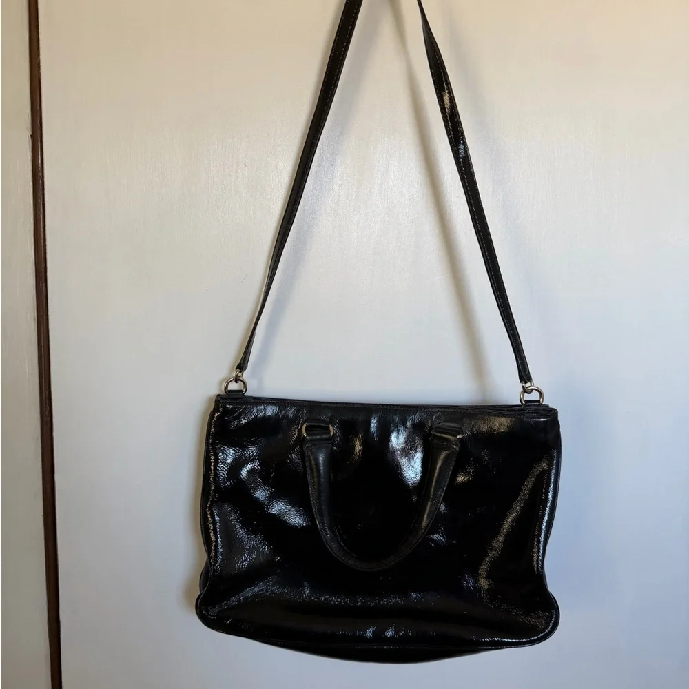 Kate Spade Glossy Black Shoulder Bag